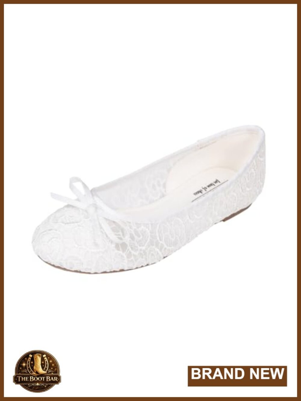 Women's Lace Crochet Ballet Flats - Breathable Slip-On Memory Foam Shoes